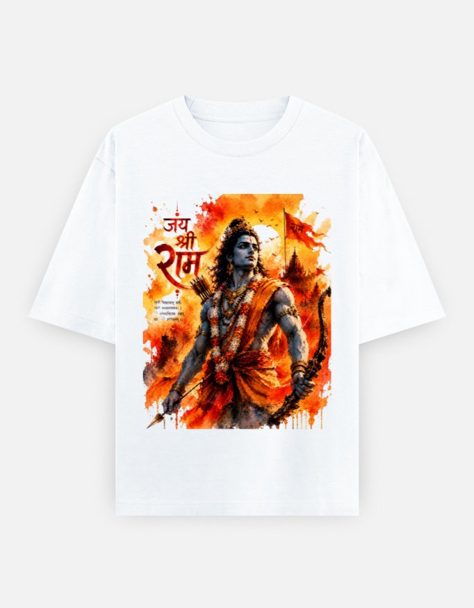 Jay Shree Ram Unisex Oversized Classic T-Shirt