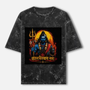 Kaal Bhairav Unisex Acid Washed Oversized Tee
