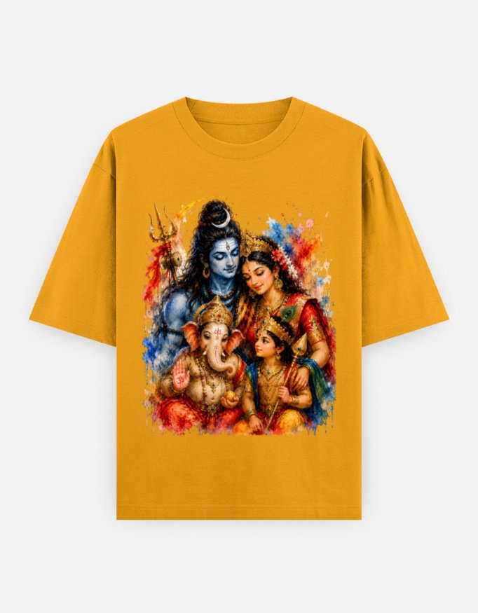 Shiv Parivar Unisex Oversized Classic T-Shirt