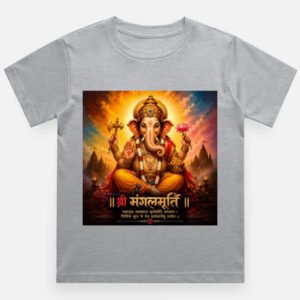 Ganapati Bappa Boy's Crew Neck T-Shirt