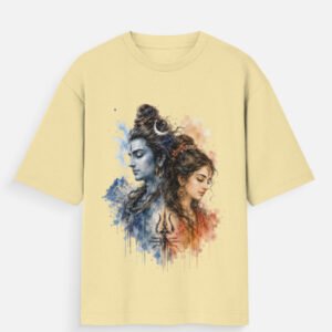 Shiva Parvati Unisex Oversized Standard T-Shirt