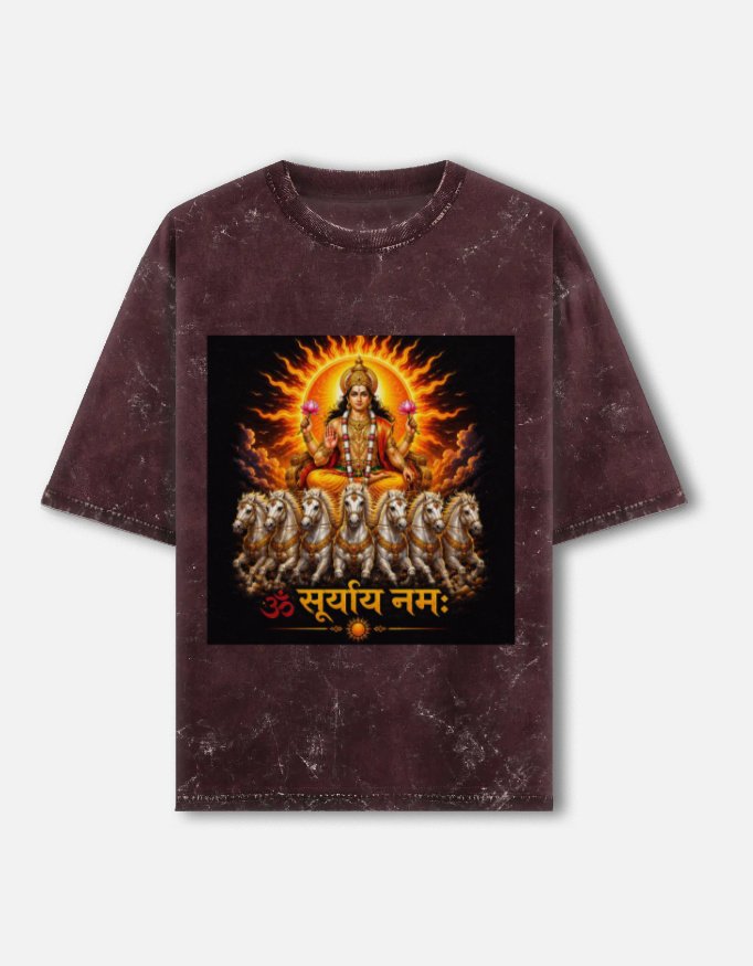 Unisex Acid Washed Oversized Tee