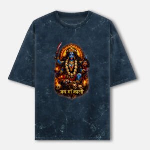 Maa kali Unisex Acid Washed Oversized Tee